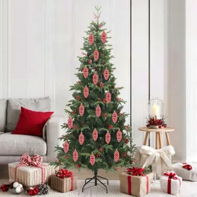  Karácsonyfa díszítés 40 pcs Piros