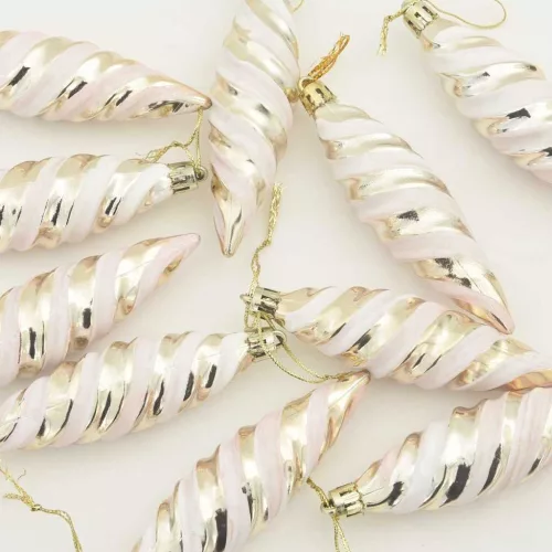  Karácsonyfa díszítés 40 pcs pezsgőszín