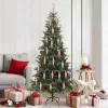  Karácsonyfa díszítés 40 pcs Piros