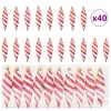  Karácsonyfa díszítés 40 pcs Piros