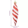  Karácsonyfa díszítés 40 pcs Piros