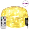  Kötél világítás 2400 LED-del Meleg fehér 100 m PVC