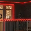  Kötél világítás 2400 LED-del Piros 100 m PVC