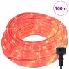  Kötél világítás 2400 LED-del Piros 100 m PVC