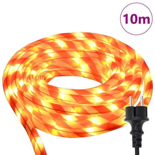  Kötél világítás 240 LED-del Meleg fehér 10 m PVC