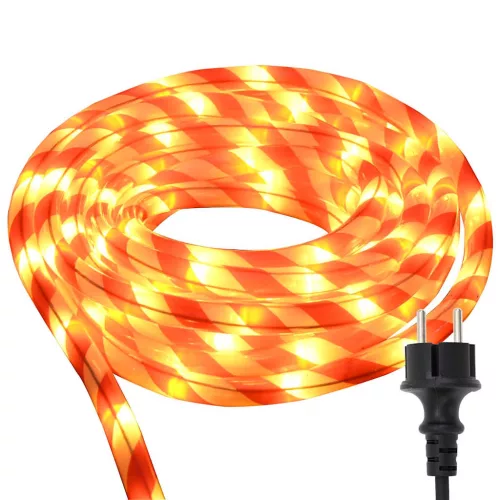  Kötél világítás 1200 LED-del Meleg fehér 50 m PVC