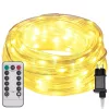  Kötél világítás 120 LED-del Meleg fehér 5 m PVC