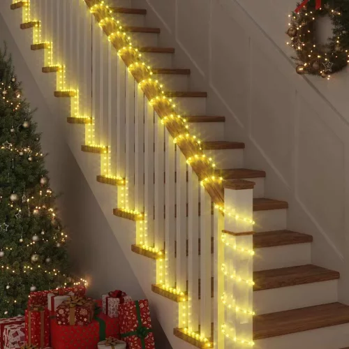  Kötél világítás 120 LED-del Meleg fehér 5 m PVC