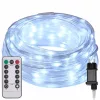  Kötél világítás 120 LED-del Hideg Fehér 5 m PVC