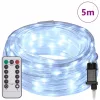  Kötél világítás 120 LED-del Hideg Fehér 5 m PVC