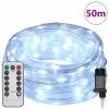  Kötél világítás 1200 LED-del Hideg Fehér 50 m PVC