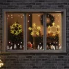  Karácsonyi Hópehely 252 LED-del Meleg fehér 45 x 38 cm PVC