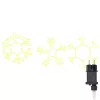 Karácsonyi Hópehely 252 LED-del Meleg fehér 45 x 38 cm PVC