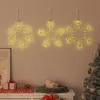  Karácsonyi Hópehely 252 LED-del Meleg fehér 45 x 38 cm PVC