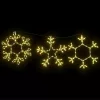  Karácsonyi Hópehely 252 LED-del Meleg fehér 45 x 38 cm PVC