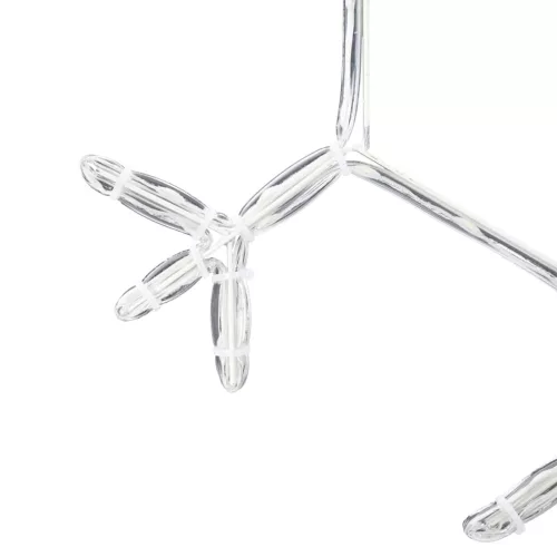  Karácsonyi Hópehely 252 LED-del Meleg fehér 45 x 38 cm PVC