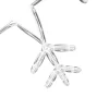  Karácsonyi Hópehely 252 LED-del Meleg fehér 45 x 38 cm PVC