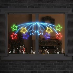  Karácsonyi Csillag 432 LED-del Sokszínű 180 x 57 cm PVC