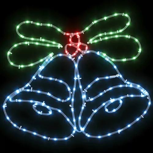  Karácsonyi Harang 144 LED-del Sokszínű 56 x 46 cm PVC