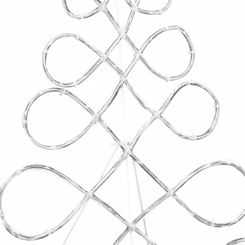  Karácsonyi Fa Forma Világítás Sokszínű 80 x 56 cm PVC