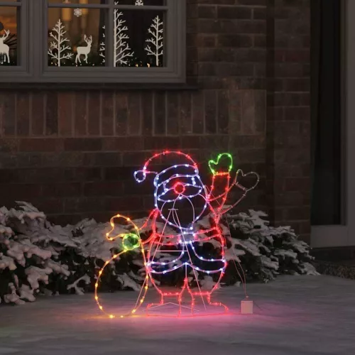  Mikulás Fény 168 LED-del Sokszínű 58.5 x 60 x 1.3 cm Vas