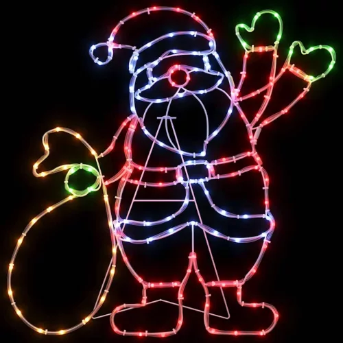  Mikulás Fény 168 LED-del Sokszínű 58.5 x 60 x 1.3 cm Vas