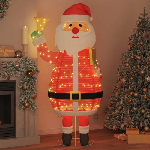  Karácsonyi Mikulás 200 LED-del Meleg fehér 100 x 180 cm szövet