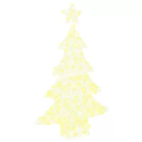  Karácsonyfa 100 LED-del Meleg fehér 120 cm Akril