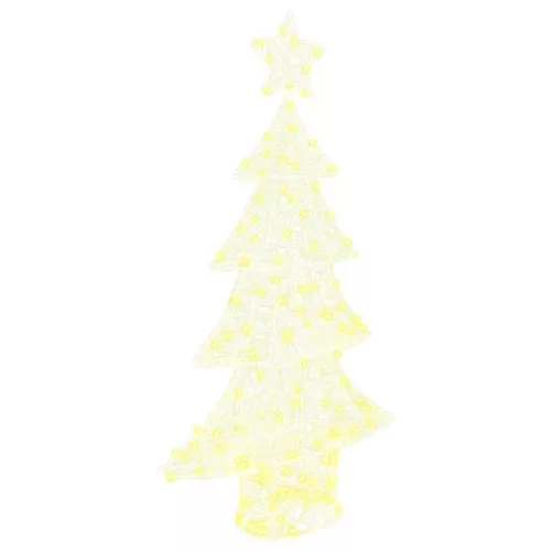  Karácsonyfa 160 LED-del Meleg fehér 150 cm Akril
