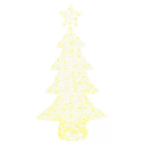  Karácsonyfa 160 LED-del Meleg fehér 150 cm Akril