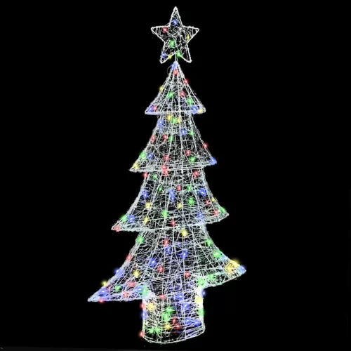  Karácsonyfa 160 LED-del Sokszínű 150 cm Akril
