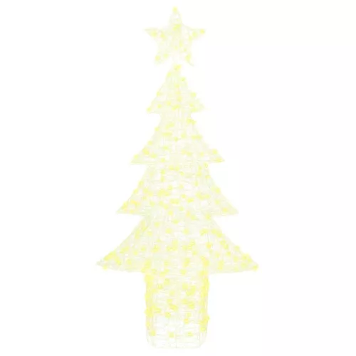  Karácsonyfa 240 LED-del Meleg fehér 180 cm Akril
