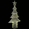  Karácsonyfa 240 LED-del Meleg fehér 180 cm Akril