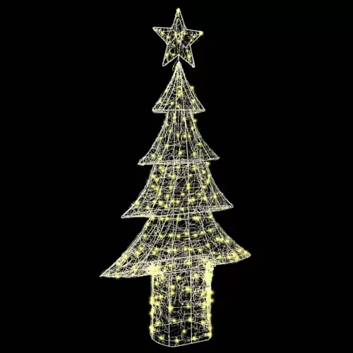  Karácsonyfa 240 LED-del Meleg fehér 180 cm Akril