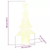  Karácsonyfa 240 LED-del Meleg fehér 180 cm Akril