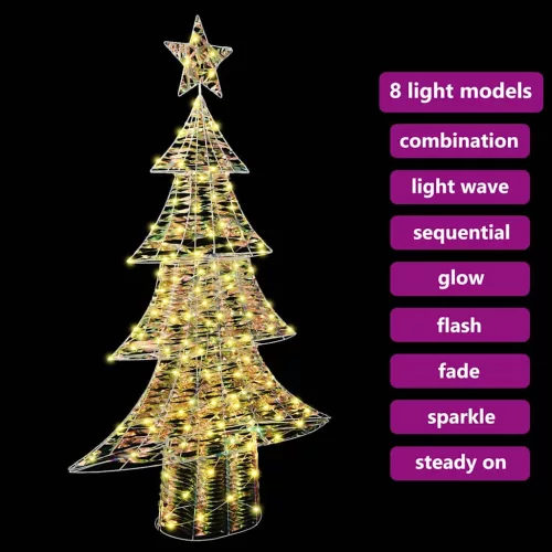  Karácsonyfa 160 LED-del Meleg fehér 150 cm PET