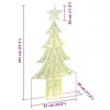  Karácsonyfa 240 LED-del Meleg fehér 180 cm PET