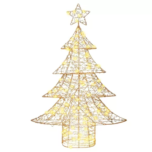  Karácsonyfa 120 LED-del Meleg fehér 120 cm PET