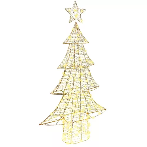  Karácsonyfa 160 LED-del Meleg fehér 150 cm PET