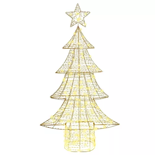  Karácsonyfa 160 LED-del Meleg fehér 150 cm PET