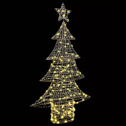  Karácsonyfa 160 LED-del Meleg fehér 150 cm PET