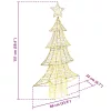  Karácsonyfa 160 LED-del Meleg fehér 150 cm PET