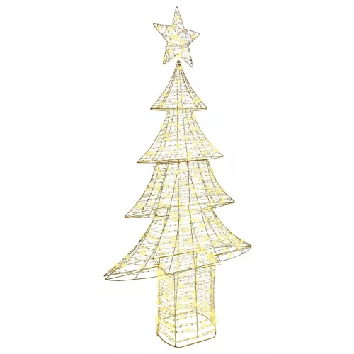  Karácsonyfa 240 LED-del Meleg fehér 180 cm PET