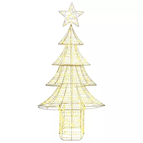  Karácsonyfa 240 LED-del Meleg fehér 180 cm PET