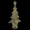  Karácsonyfa 240 LED-del Meleg fehér 180 cm PET