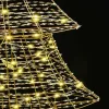  Karácsonyfa 240 LED-del Meleg fehér 180 cm PET