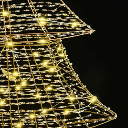  Karácsonyfa 240 LED-del Meleg fehér 180 cm PET