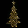  Karácsonyfa 120 LED-del Meleg fehér 120 cm Rattan