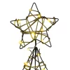  Karácsonyfa 120 LED-del Meleg fehér 120 cm Rattan