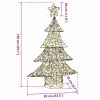  Karácsonyfa 120 LED-del Meleg fehér 120 cm Rattan